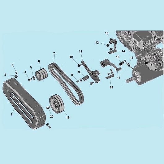 Кожух ремня и ремень Champion BC9713